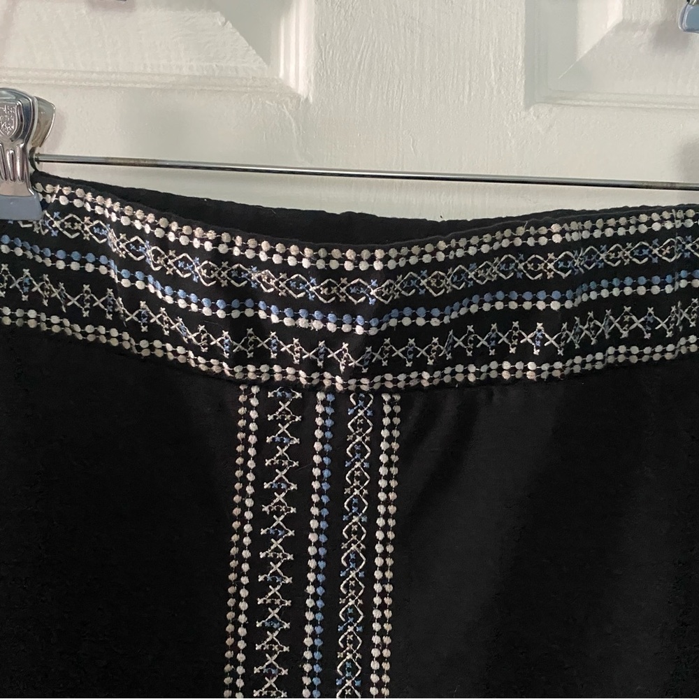 J. Jill Black and White A-Line Knee-Length Skirt - Picture 4 of 7